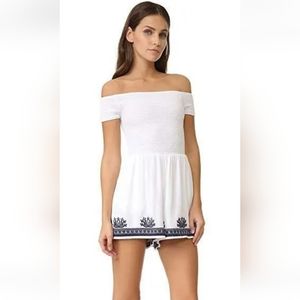 NWT L*Space Nanette Off-The-Shoulder Romper Swimsuit Cover Up